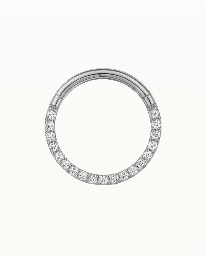 Titanium Klikring met Fonkelende Kristallen - Karolina