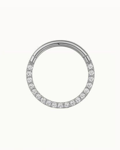 Titanium Klikring met Fonkelende Kristallen - Karolina