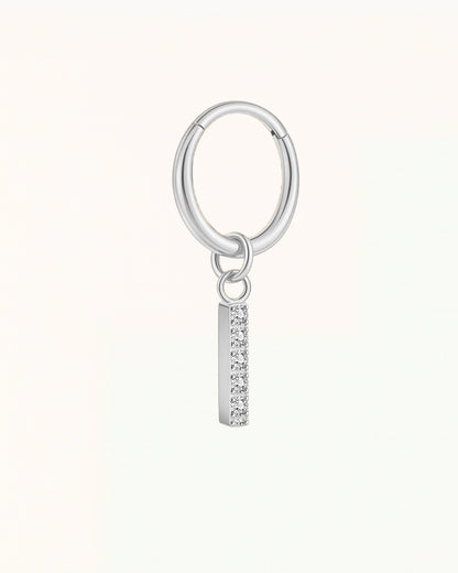 Titanium Piercing met Kristallen Hanger - Mackenzie