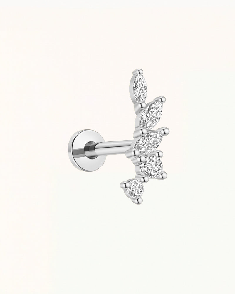 Titanium Marquise Cluster Piercing - Romy