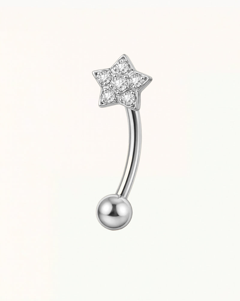 Titanium Rook Piercing Bloem Design Barbell - Safa