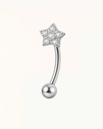 Titanium Rook Piercing Bloem Design Barbell - Safa